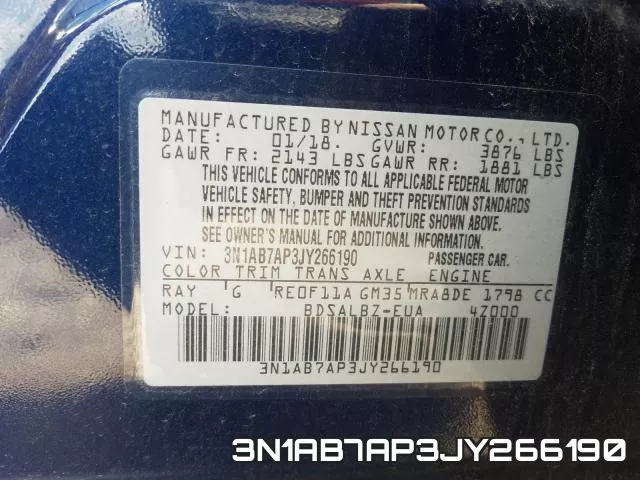 3N1AB7AP3JY266190 фото 2