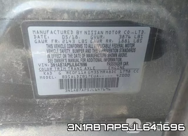 3N1AB7AP5JL647696 фото 10