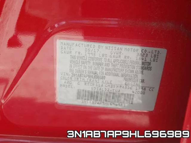 3N1AB7AP9HL696989 фото 2