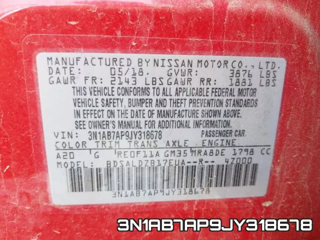 3N1AB7AP9JY318678 фото 2