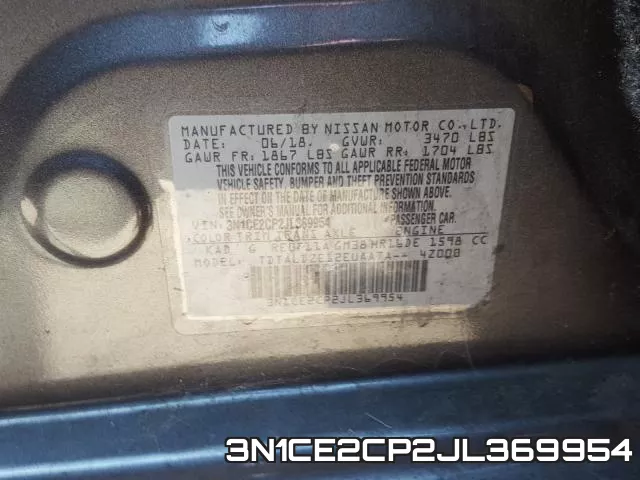 3N1CE2CP2JL369954 фото 2