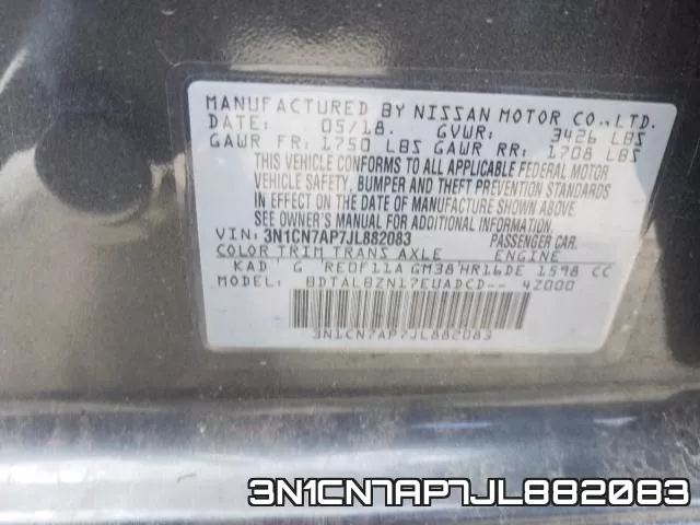 3N1CN7AP7JL882083 фото 2