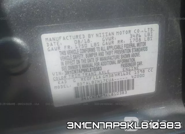 3N1CN7AP9KL810383 фото 10