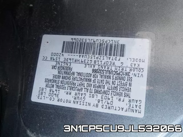 3N1CP5CU9JL532066 фото 2