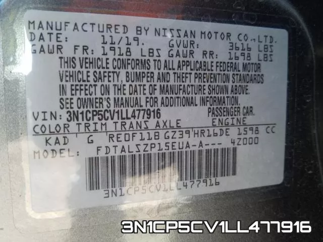 3N1CP5CV1LL477916 фото 2