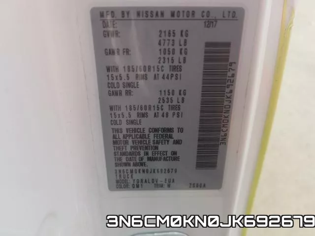 3N6CM0KN0JK692679 фото 2