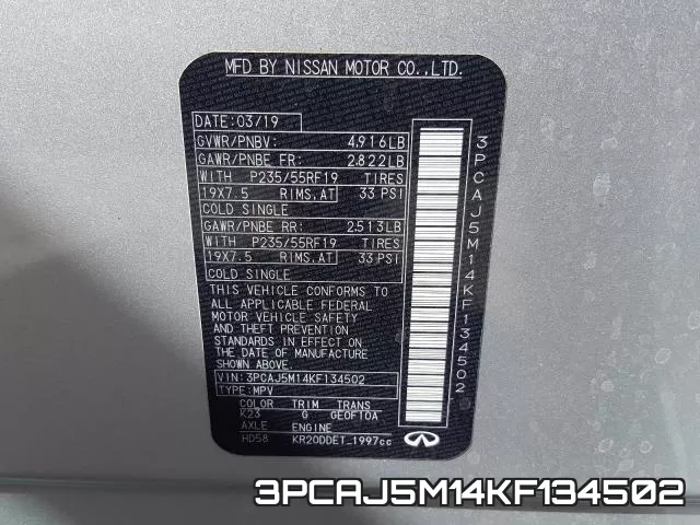 3PCAJ5M14KF134502 фото 2