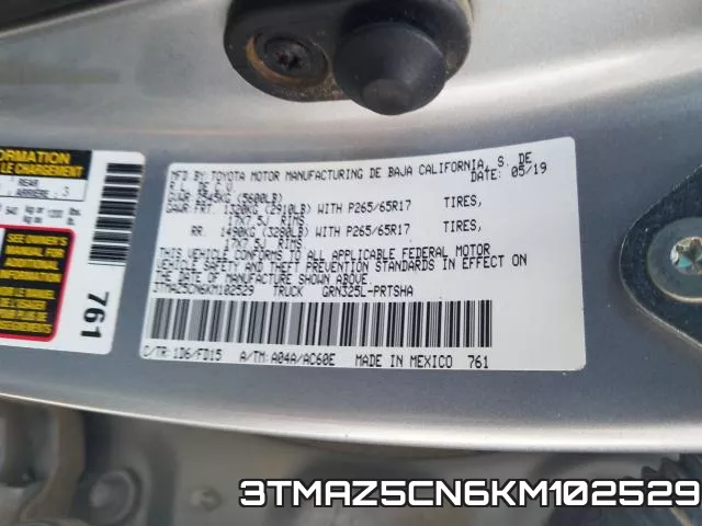 3TMAZ5CN6KM102529 фото 2
