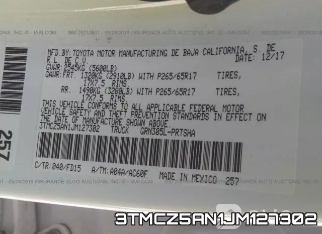 3TMCZ5AN1JM127302 фото 10