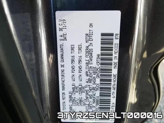 3TYRZ5CN3LT000016 фото 2