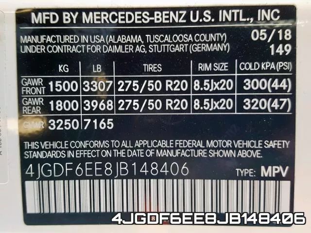 4JGDF6EE8JB148406 фото 2