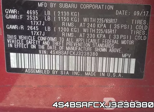 4S4BSAFCXJ3238380 фото 10