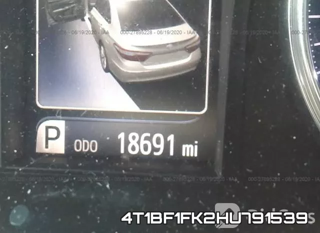 4T1BF1FK2HU791539 фото 8