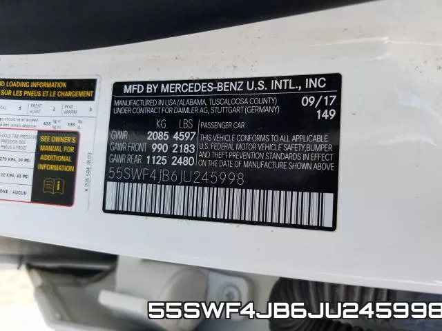 55SWF4JB6JU245998 фото 2