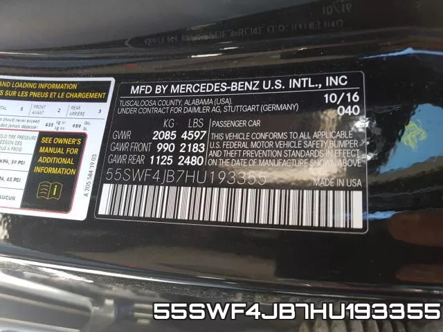 55SWF4JB7HU193355 фото 2