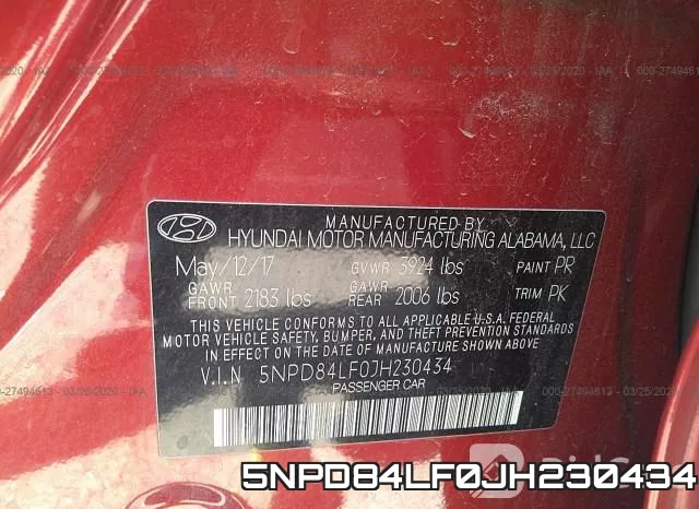5NPD84LF0JH230434 фото 10