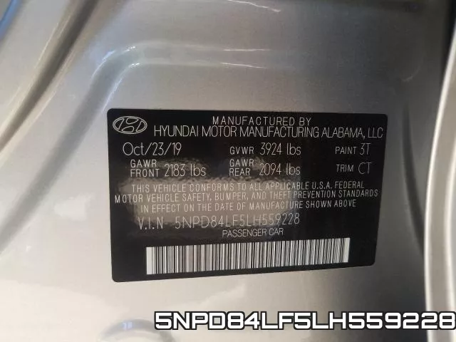 5NPD84LF5LH559228 фото 2