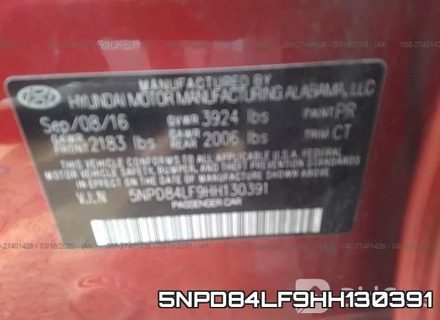 5NPD84LF9HH130391 фото 10