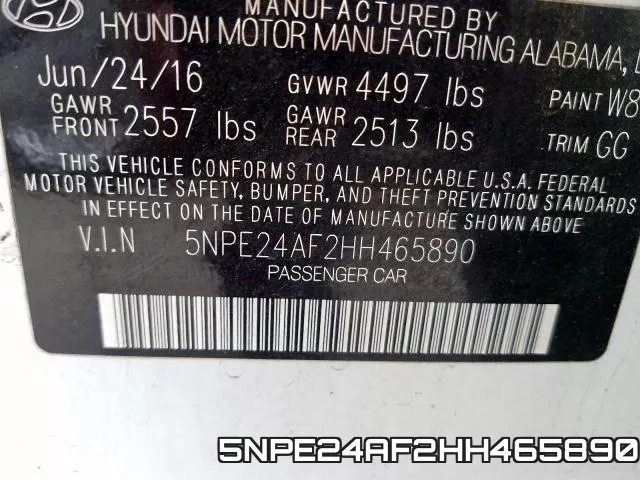 5NPE24AF2HH465890 фото 2