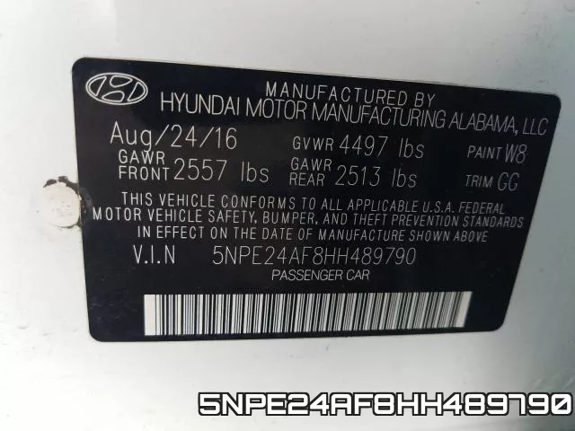 5NPE24AF8HH489790 фото 2