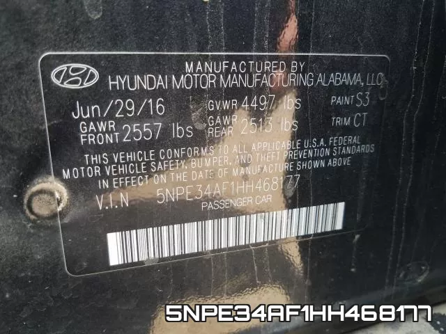 5NPE34AF1HH468177 фото 2