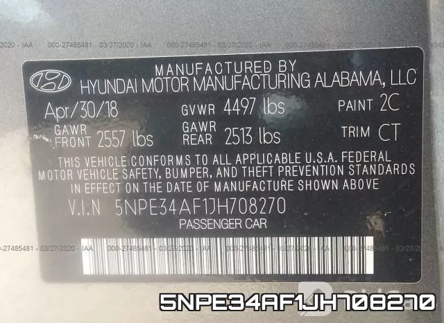 5NPE34AF1JH708270 фото 10