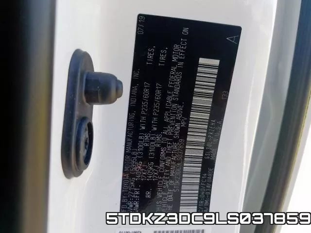 5TDKZ3DC9LS037859 фото 2