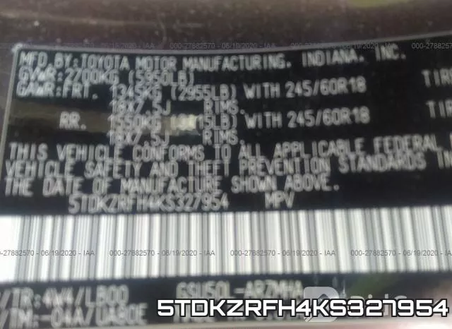 5TDKZRFH4KS327954 фото 10
