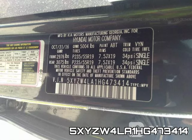 5XYZW4LA1HG473414 фото 10