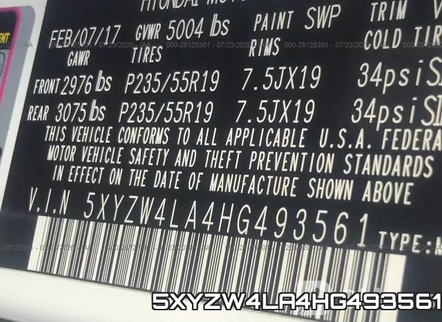 5XYZW4LA4HG493561 фото 10