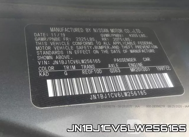 JN1BJ1CV6LW256165 фото 10