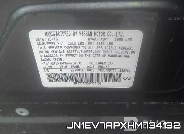 JN1EV7APXHM734132 фото 10