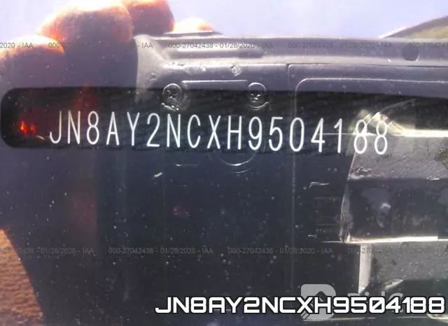 JN8AY2NCXH9504188 фото 10