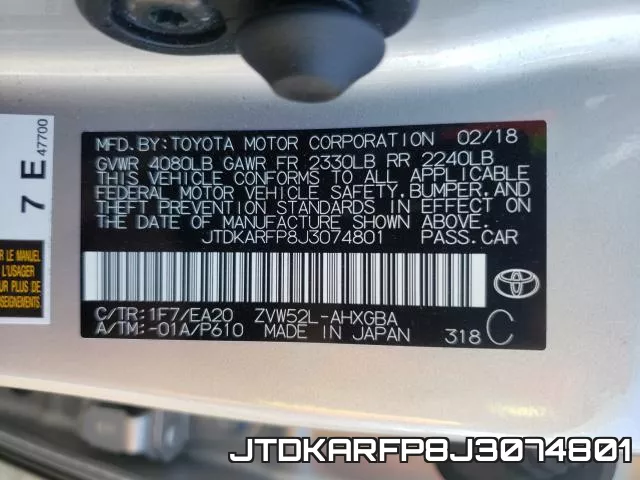 JTDKARFP8J3074801 фото 2
