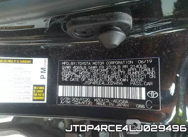 JTDP4RCE4LJ029496 фото 10
