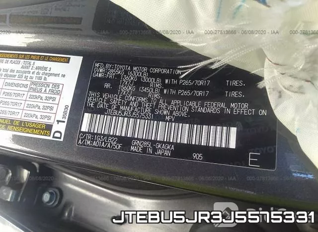 JTEBU5JR3J5575331 фото 10