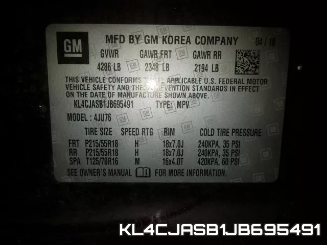 KL4CJASB1JB695491 фото 2