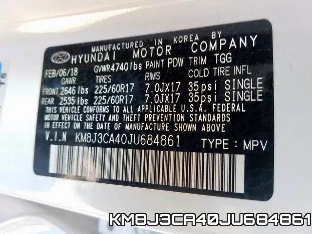 KM8J3CA40JU684861 фото 2