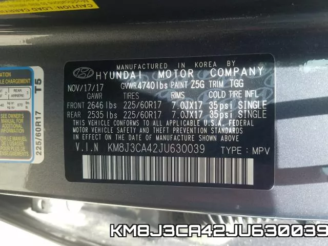 KM8J3CA42JU630039 фото 2
