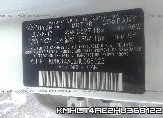 KMHCT4AE2HU368122 фото 10