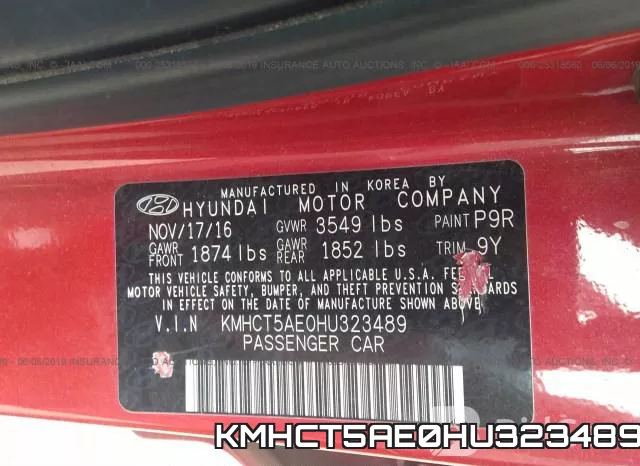 KMHCT5AE0HU323489 фото 10