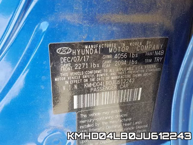 KMHD04LB0JU612243 фото 2