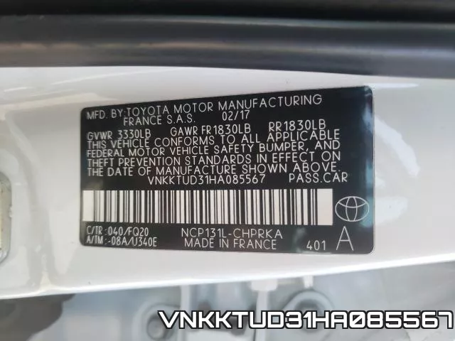 VNKKTUD31HA085567 фото 2