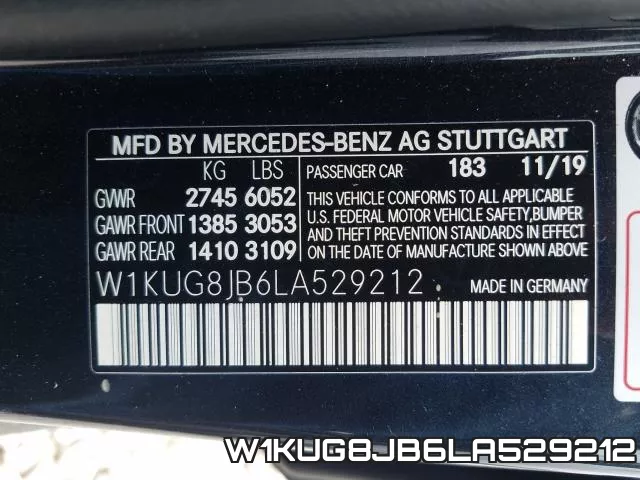 W1KUG8JB6LA529212 фото 2