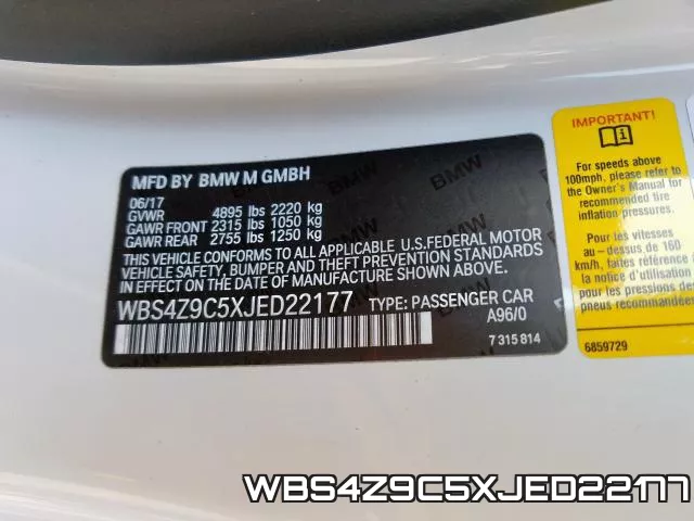 WBS4Z9C5XJED22177 фото 2
