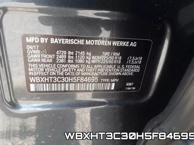 WBXHT3C30H5F84695 фото 2