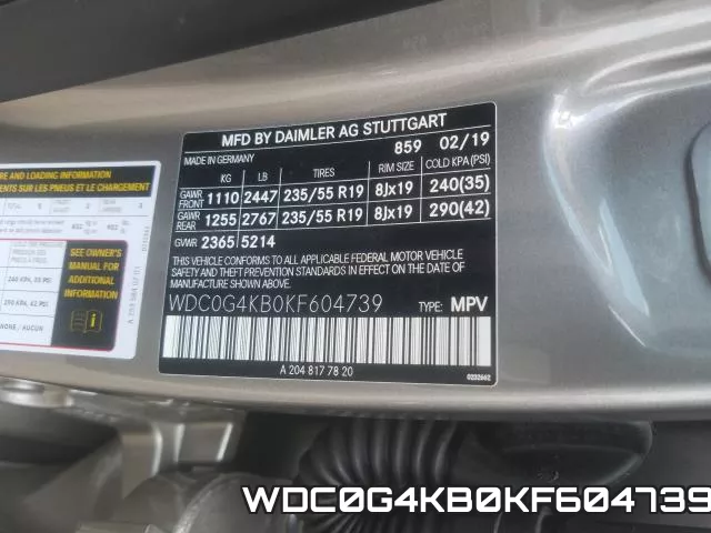 WDC0G4KB0KF604739 фото 2