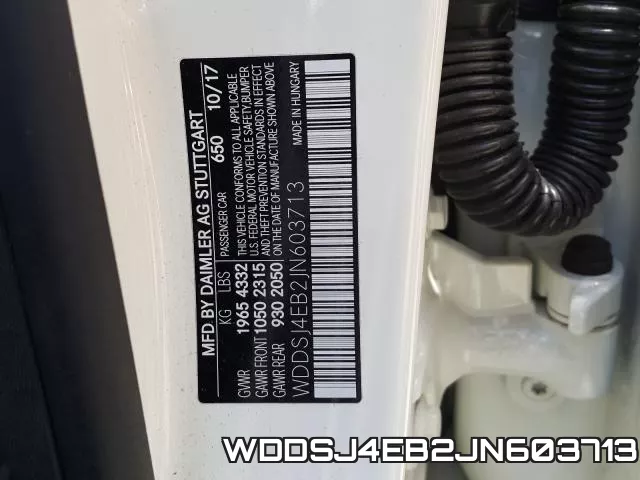 WDDSJ4EB2JN603713 фото 2