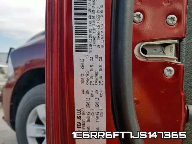 1C6RR6FT7JS147365 фото 2