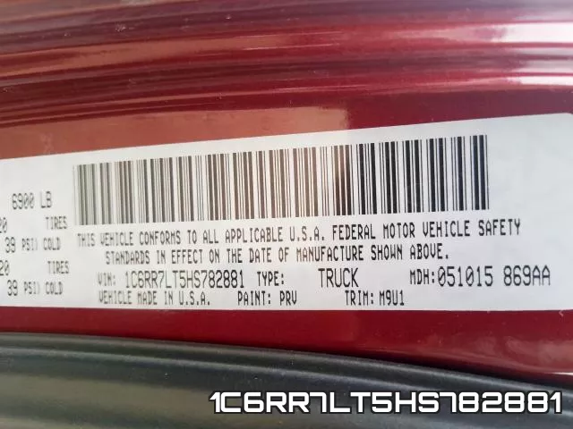 1C6RR7LT5HS782881 фото 2